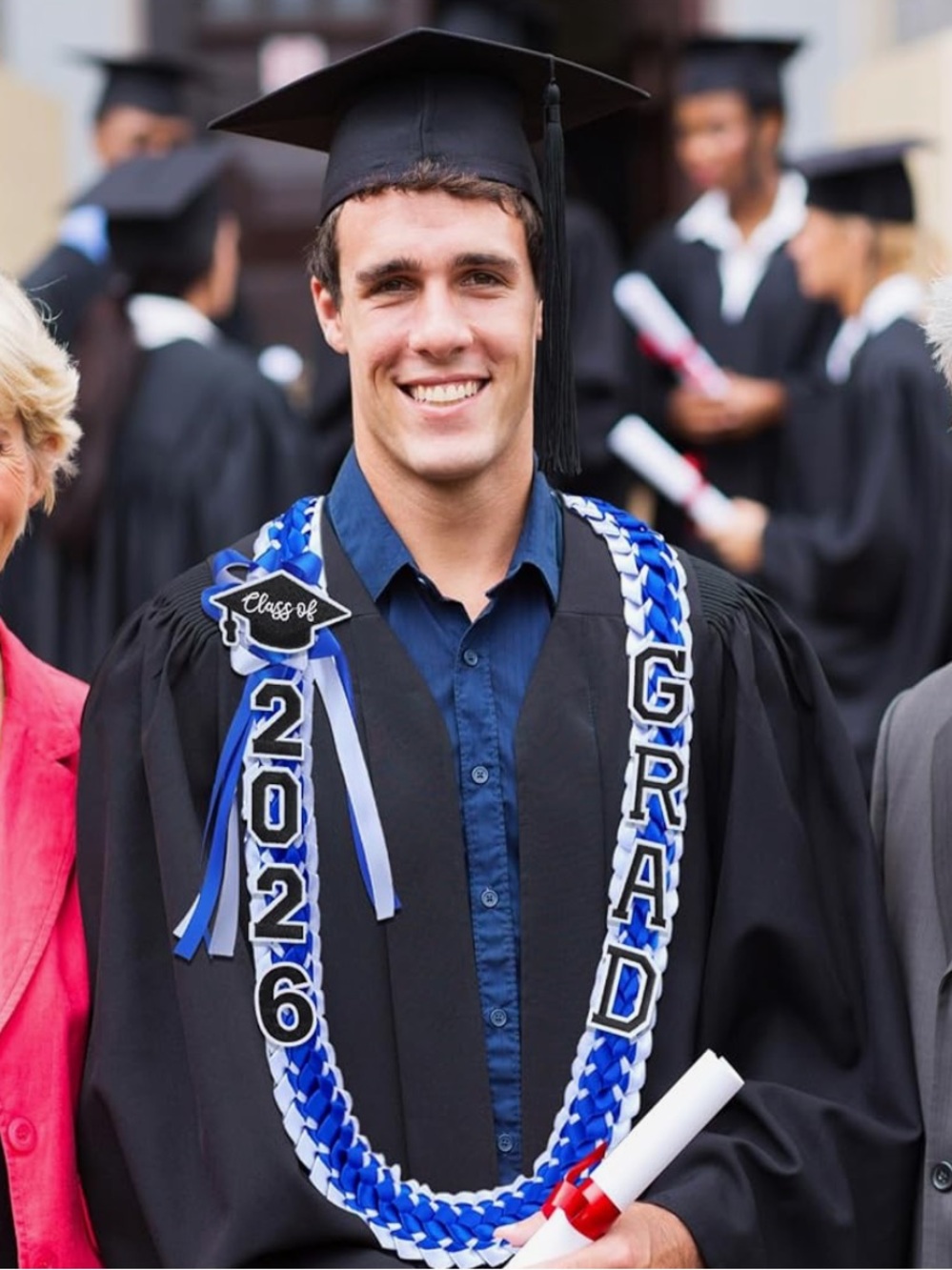 Handmade Graduation Ribbon Lei